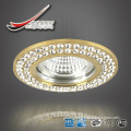 Perfect gold aluminum+clear crystal/ceiling spotlighting.top quality